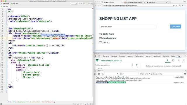 Vue.Js: User Events смотреть онлайн