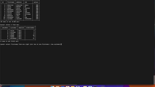 MySQL: RIGHT JOIN Keyword смотреть онлайн