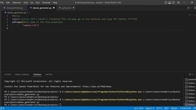 LET'S CREATE AN AUDIO BOOK GENERATOR USING PYTHON смотреть онлайн