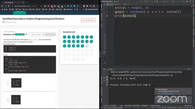 Python Certification PCAP practice Exam смотреть онлайн