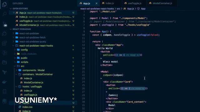 React od Podstaw 10 ⚛ - React Hooks смотреть онлайн