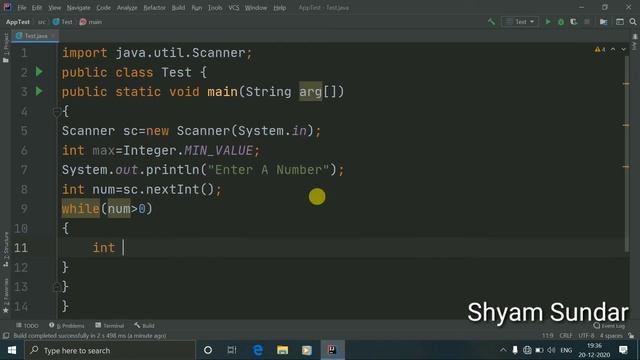 How to find largest digit of a given number in java || Shyam Sundar смотреть онлайн