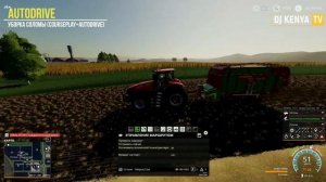 [AD] AutoDrive + CoursePlay ● Уборка соломы с поля ● Гайд #4