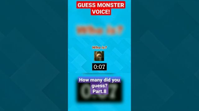 GUESS MONSTER VOICE # 15 #guess #skibidibopyesyesyes #skibiditoilet #skibidi #roblox #shorts #doors смотреть онлайн