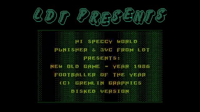 Footballer Of The Year Crack Intro - Laser Dream Technology [#zx spectrum] смотреть онлайн