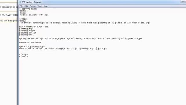 CSS Cascading Style Sheets | CSS Padding | Adding Style to the Border | Part 20 смотреть онлайн
