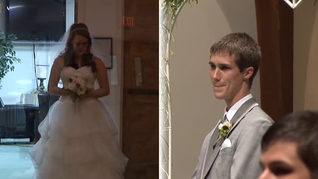 BRIDE SINGS DOWN THE AISLE (Ryan & Arianna's Wedding Day) смотреть онлайн