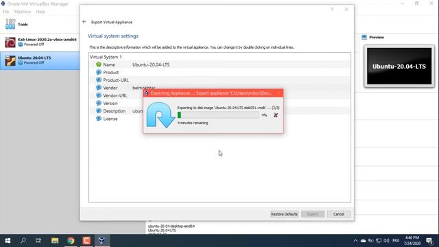 HowTo export save Virtual Machine as an ova file - VirtualBox Ubuntu - Export Appliance смотреть онлайн