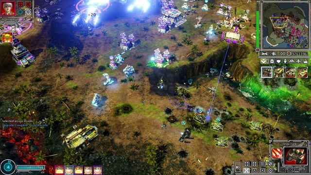 Command & Conquer Red Alert 3 Armor Rush - Tesla Stormtrooper Outrange Rising Sun Wave-Force Tower смотреть онлайн
