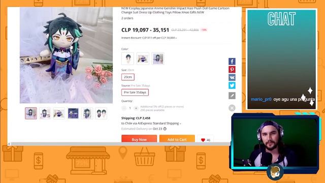 Aliexpress MEJORES PRODUCTOS de Merch en GENSHIN IMPACT | Cortos de Stream смотреть онлайн