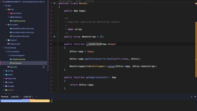 Slim 4 Authentication (Lesson 8: Http Kernel) смотреть онлайн