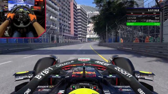 Monaco Grand Prix Time Trial Oracle Red Bull Racing F1 22 Gameplay PC | Logitech G923 Racing Wheel смотреть онлайн