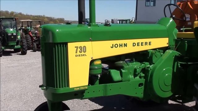 1961 JD 730 Diesel For Sale by Mast Tractor! Restored! смотреть онлайн