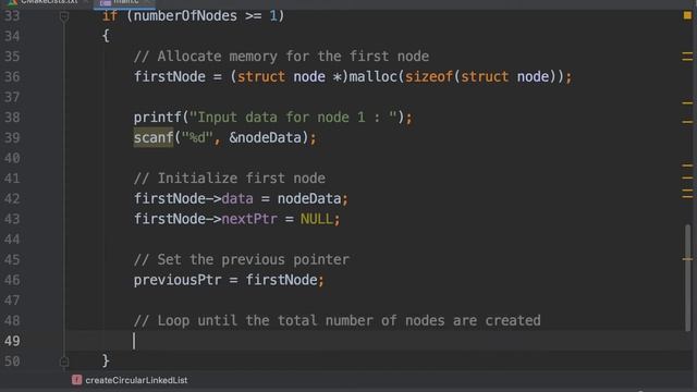 C Linked List 21: Create and display circular linked list [C Programming] смотреть онлайн