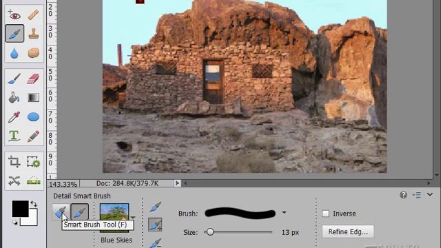 Photoshop Elements Brushes : How to Use the Smart Brush : 15 14 13 12 11 Tutorial смотреть онлайн