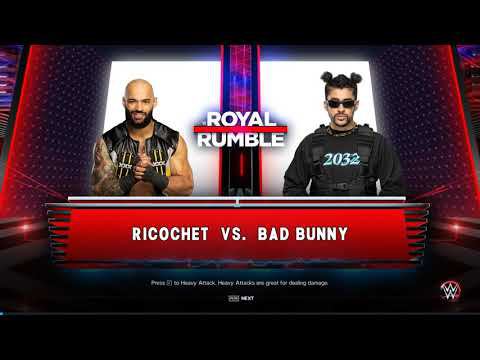 WWE2K23 Ricochet vs Bad Bunny смотреть онлайн