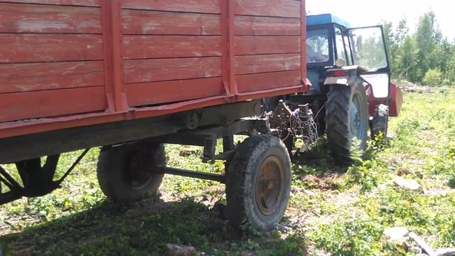 Буксуем по пенькам. Прицеп Сырой Березы. смотреть онлайн
