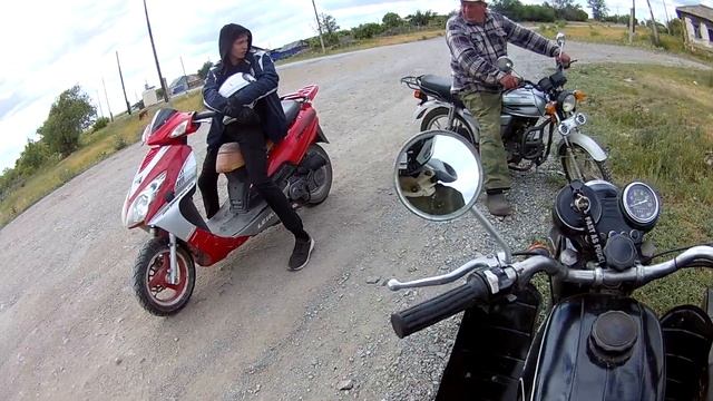 Как мы скутер купили и по деревням гнали 100км за 3 часа. Driving a scooter through the villages.