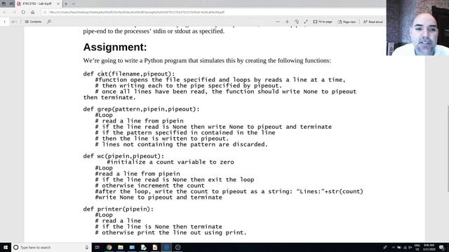 ETEC3702 - Class 14 - Inter Process Communication Lab - Pipes смотреть онлайн