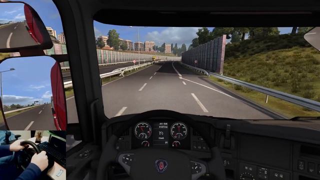 Euro Truck Simulator 2 - Thrustmaster t150 - Vozimo se koz Madjarsku смотреть онлайн