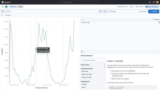 How to use Kibana ﻿time shifts, advanced formulas, and dynamic colors смотреть онлайн