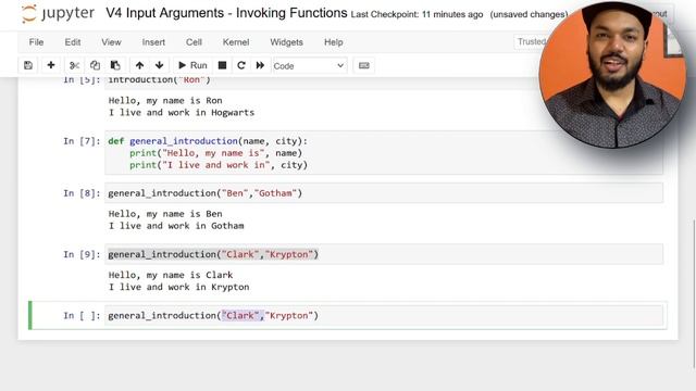 Input Arguments - Invoking functions, Introduction to input arguments in python #python #arguments смотреть онлайн