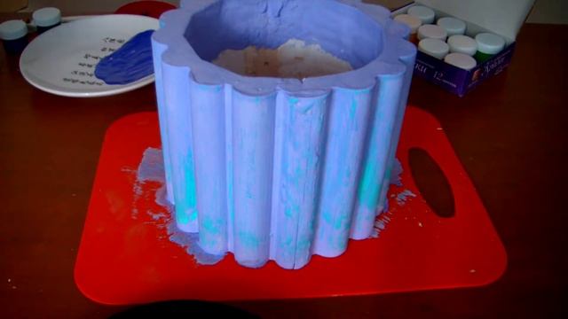 Как просто украсить горшок для цветов/how easy it is to decorate a pot for flowers|Katya February смотреть онлайн