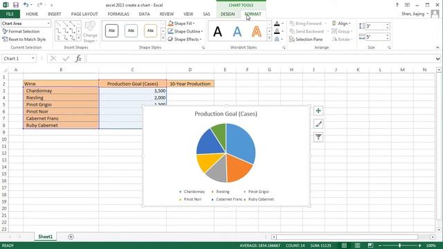 Excel 2013 - Creating a Chart смотреть онлайн