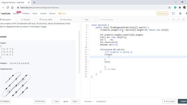 Diagonal Traverse | Live Coding with Explanation | Leetcode - 498 смотреть онлайн