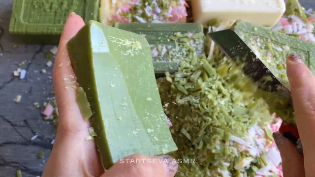 Cutting Soap Cubes & Soap Strips On Olive Oil - Lavender Soaps | Soap Cubes Cutting