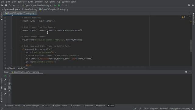 Python Coding: Image Capture using OpenCV смотреть онлайн