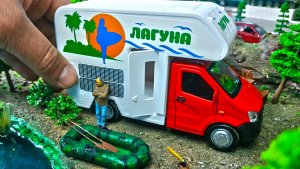 Новинка Технопарк моделька ГАЗЕЛЬ АВТОДОМ едет на природу! Про машинки.