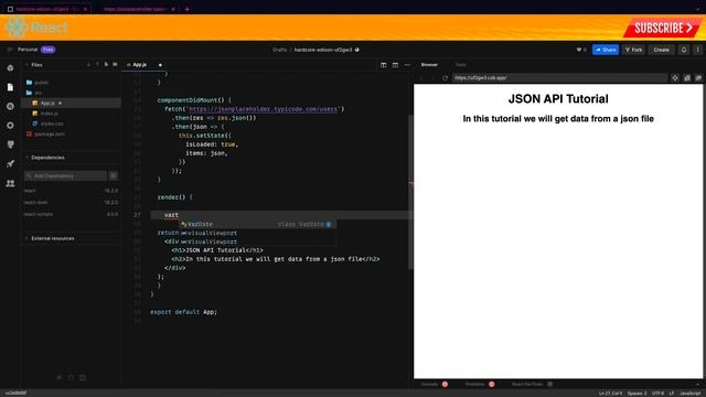 REACT JS Fetch Slow Paced Tutorial - Pure Coding Vibes смотреть онлайн