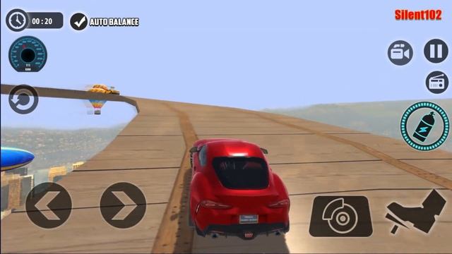 Impossible Car Tracks 3D - Red Super Car Driving Stunts Simulator - Android Gameplay смотреть онлайн