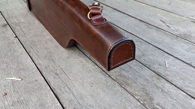 Кофр кожаный классический для ружья, мод.Deutsch Lux Merkel Antic. смотреть онлайн