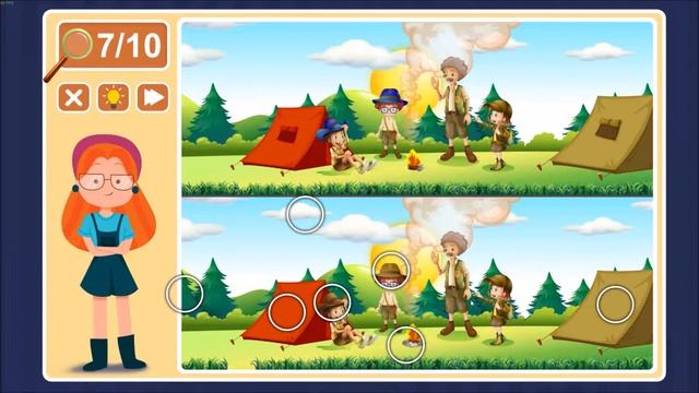 Viki Spotter: Camping, Level 3 Walkthrough, 1080p/60FPS. смотреть онлайн