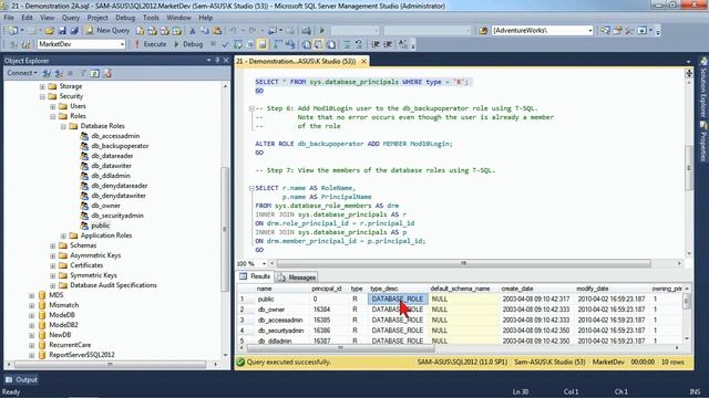 Administering Microsoft SQL Server 2012: Assigning Server Roles смотреть онлайн