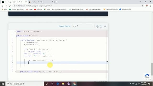 Java Anagrams Hackerrank Solution in Hindi смотреть онлайн