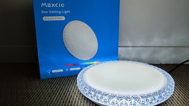 #Test : Plafonnier Connecté Maxcio, RGB, CW, WW, W, 25W Et Effets Ciel étoilés Et Cristal
