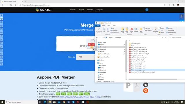 How to merge several PDF files into one смотреть онлайн