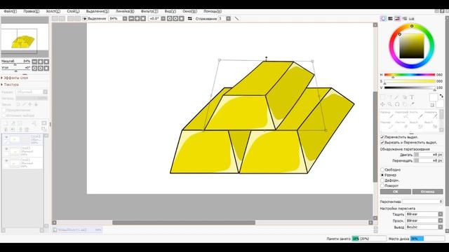 Рисуем золото (опять Paint tool sai 2) смотреть онлайн