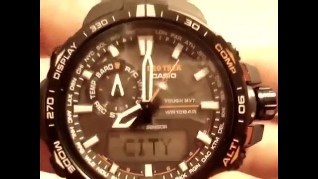Настройка Casio Pro Trek PRW-6000Y-1ER инструкция модуль 5365
