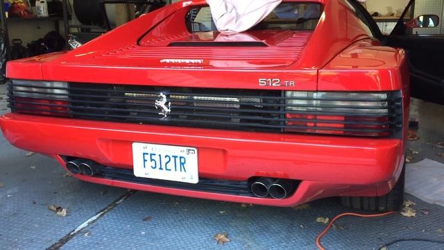 Ferrari Testarossa - 512TR + 512M - Test Drive And Start Up
