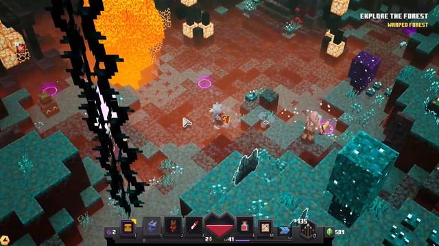 Flames of the Nether: Warped Forest | Piglin Fight! смотреть онлайн
