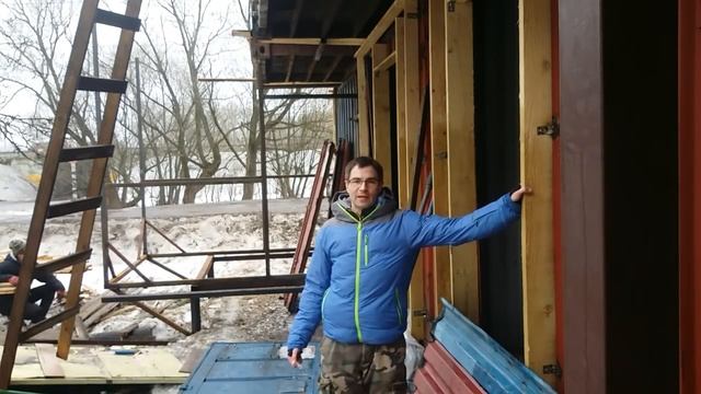 ДОМ ИЗ МОРСКИХ КОНТЕЙНЕРОВ - 11 ( ОТВЕЧАЮ НА ВОПРОСЫ ,обзор происходящего на стройке) смотреть онлайн