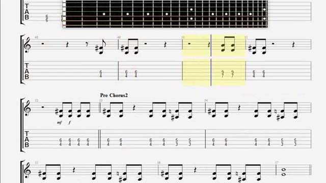 Armitedge   Reject of Society GUITAR 1 TABLATURE