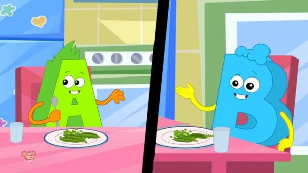 Five Little Shapes Jumping On The Bed and Nursery Rhymes for Kids