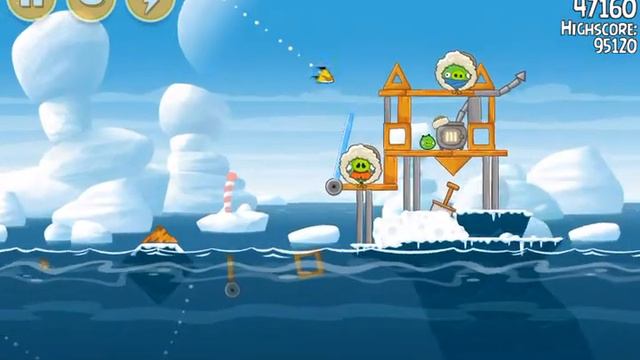 Angry Birds: Seasons / Arctic Eggspedition / Level 1-11 / Three Stars Walkthrough смотреть онлайн
