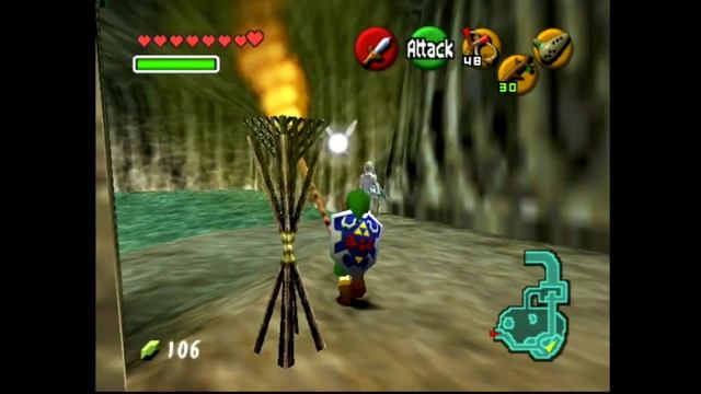 Legend of Zelda: Ocarina of Time - Lighting the Torches in Zora's Domain смотреть онлайн