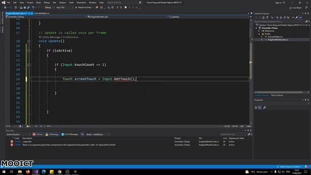 Unity Tutorial - Drag and Rotate Game Objects with Touch using C# Programming смотреть онлайн